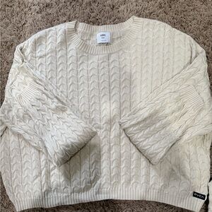 RVCA Women's Ivory Cable Knit Sweater